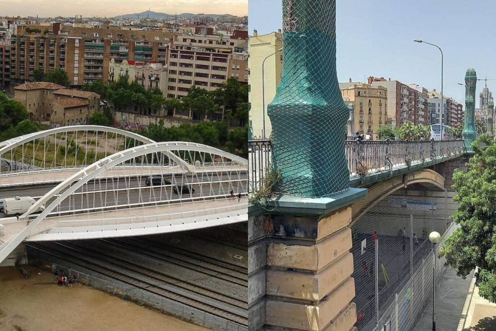 Tancaments de carrer i obres als ponts de la Marina i de Calatrava durant 14 mesos: rutes alternatives per evitar-les