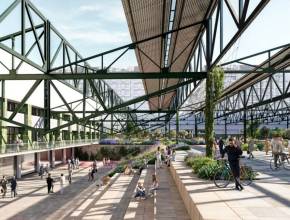 Da fabbrica di auto a quartiere verde con 1.300 alloggi: la fabbrica Mercedes diventerà un’oasi verde con 185.000 m² di aree pedonali