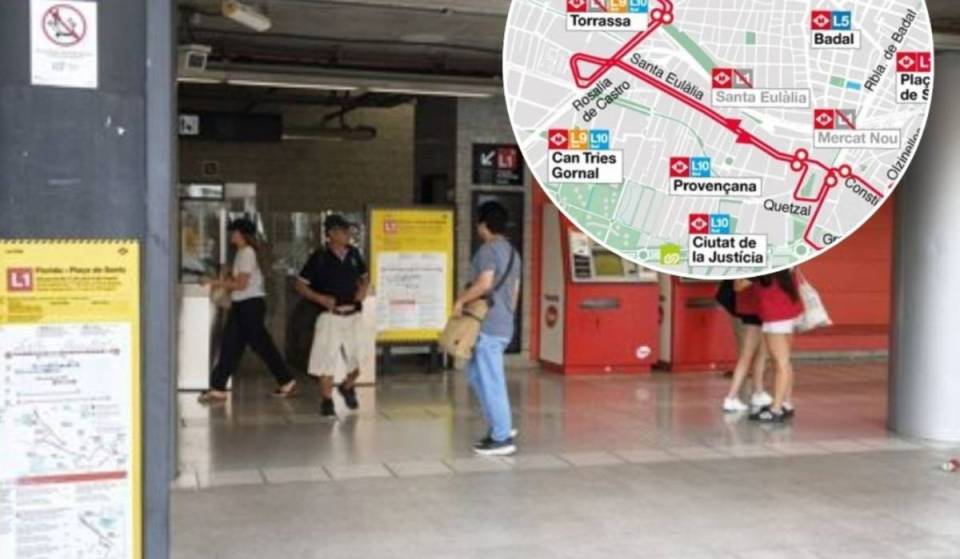 Adeus à linha vermelha de Sants a l’Hospitalet até setembro: as 5 estações afetadas a partir desta sexta-feira, datas e alternativas