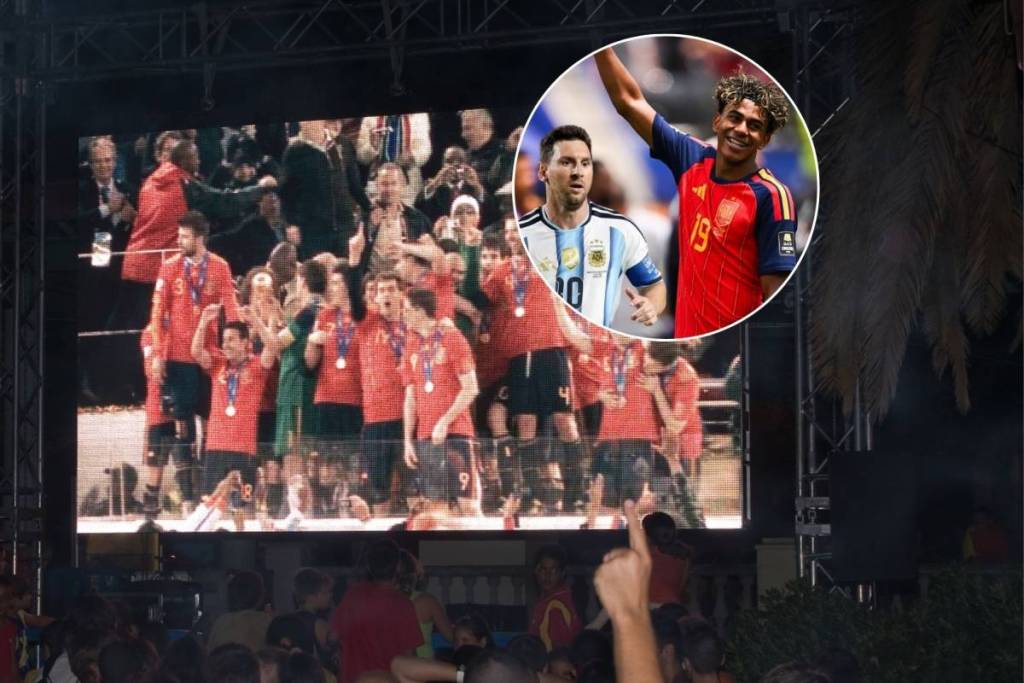 Change of location for the giant screen to watch the World Cup final ...