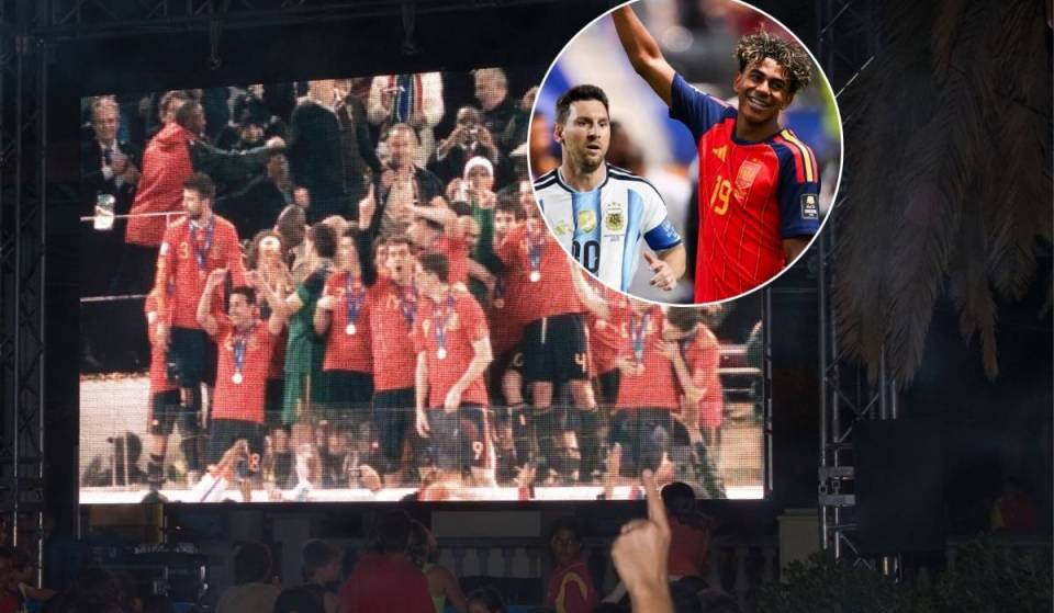 Change of location for the giant screen to watch the World Cup final: free admission and the metro running until 1 a.m. in Barcelona