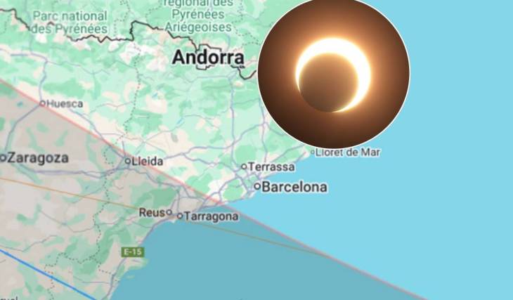 Eclipse solar total en Barcelona: fecha, horario exacto del eclipse, puntos de observación y franja de visibilidad total