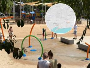 C’est comme des plages, mais sur du bitume : carte des 18 aires de jeux aquatiques où tu peux aller te baigner au milieu des immeubles à Barcelone