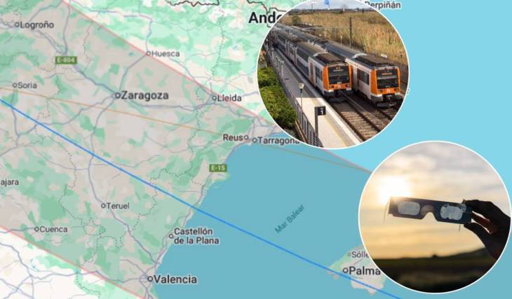 No hace falta coche: estos pueblos de Catalunya son perfectos para ver el eclipse y puedes llegar en tren o autobús desde Barcelona