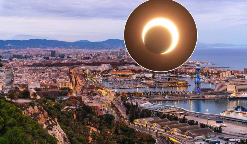 Will you be in Barcelona on the day of the eclipse? Public viewing spots, hotel terraces, and even boat tours are available to witness the phenomenon without leaving the city on August 12.