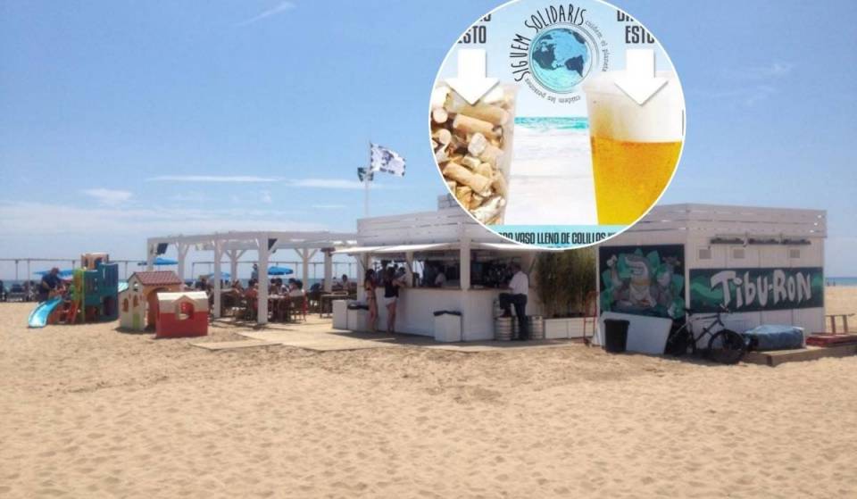 The Barcelona beach bar that’s found the formula for cleaning up the beach: free beer in exchange for a cup of cigarette butts