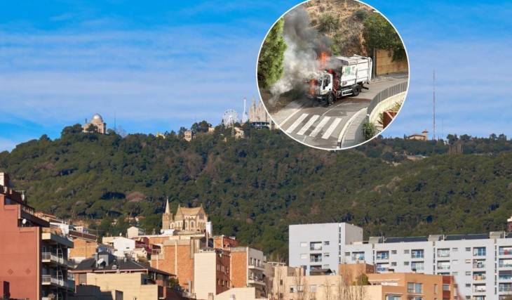 Incendio en Collserola: confinados los barrios de Torre Baró y Canyelles