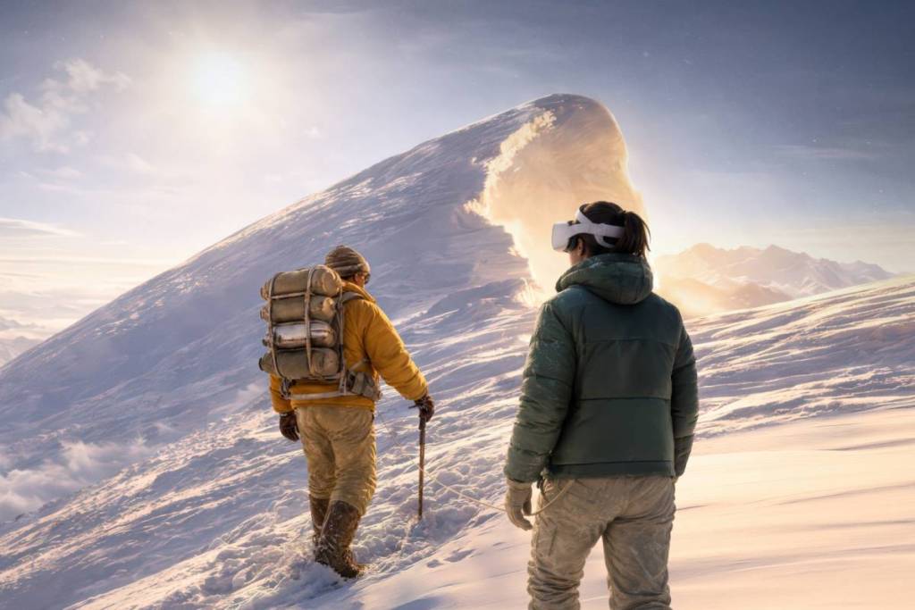 Um den Everest zu besteigen, musst du nur auf die Kuppel von Las Arenas hinaufsteigen: So sieht das neue immersive Erlebnis aus, das beim Filmfestival in Venedig im Wettbewerb steht und bald in Barcelona zu sehen sein wird