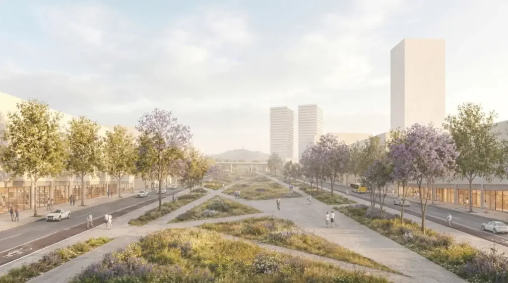 Ce sera un nouveau quartier au bout de la Diagonal : 70 hectares, plus de 1 000 nouveaux appartements et trois parcs entre L&rsquo;Hospitalet et Barcelone