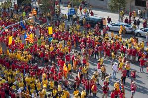 Diada de Catalunya op 11 september in Barcelona: route van de demonstratie en afgesloten straten