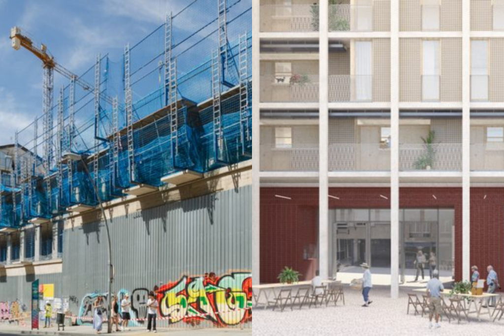 83 viviendas públicas, asistencia a mayores, un auditorio y hasta un huerto urbano: Barcelona pone en marcha la construcción de un megacentro vecinal en pleno barrio de Gràcia