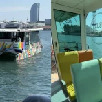 Bus náutico de Barcelona entre Drassanes y Nova Bocana