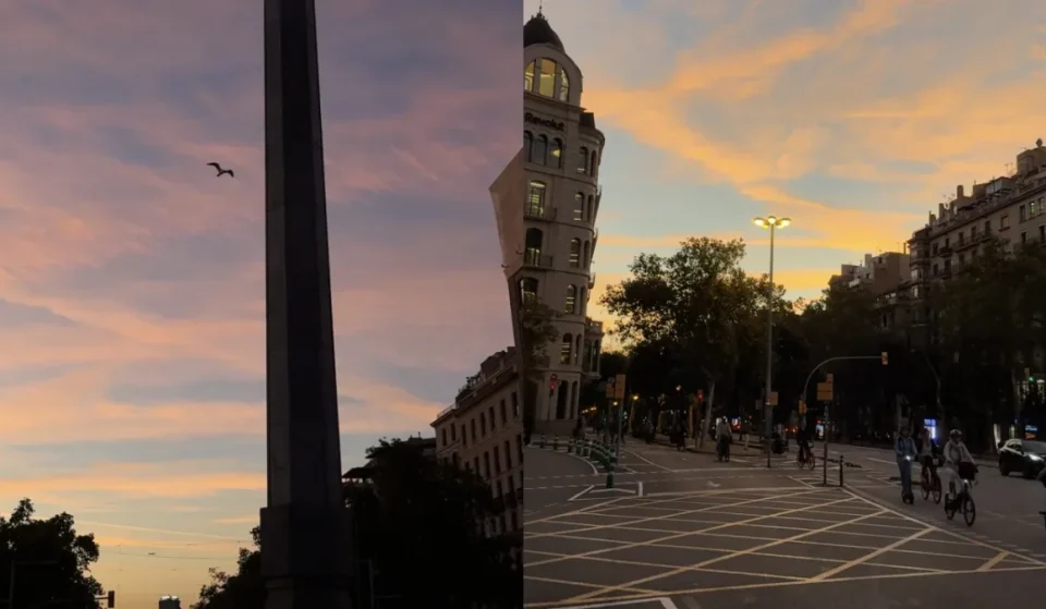 Autobús del FC Barcelona en la plaza del Cinc d’Oros