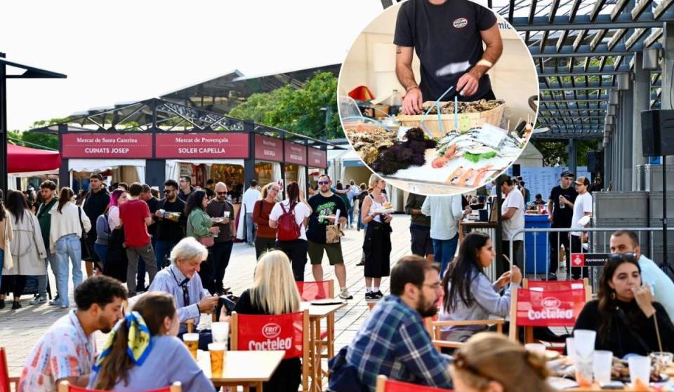 Free grills to cook your own purchases, Korean food for 4 euros, and Disfutar’s chefs cooking outdoors: that’s what the 15th anniversary of the Mercat de Mercats will look like this weekend