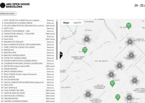 El truco para no hacer ni una cola en el 48H Open House: un mapa interactivo con la ocupación en directo de cada edificio