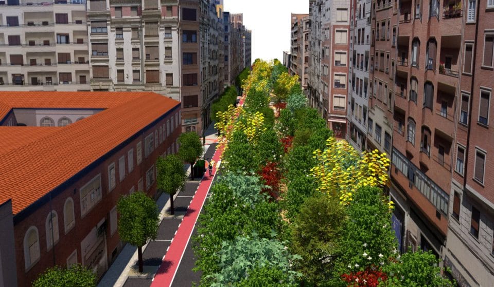 Así será la calle María Díaz de Haro: el nuevo corredor verde de Bilbao