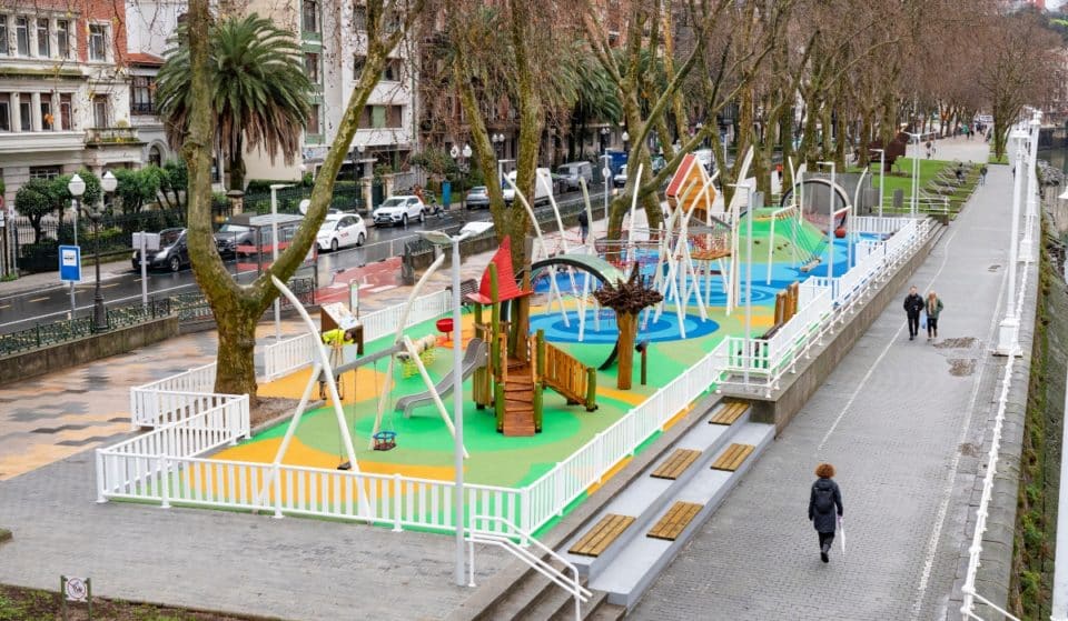 Así es el nuevo parque infantil de Campo Volantín inspirado en la mitología vasca