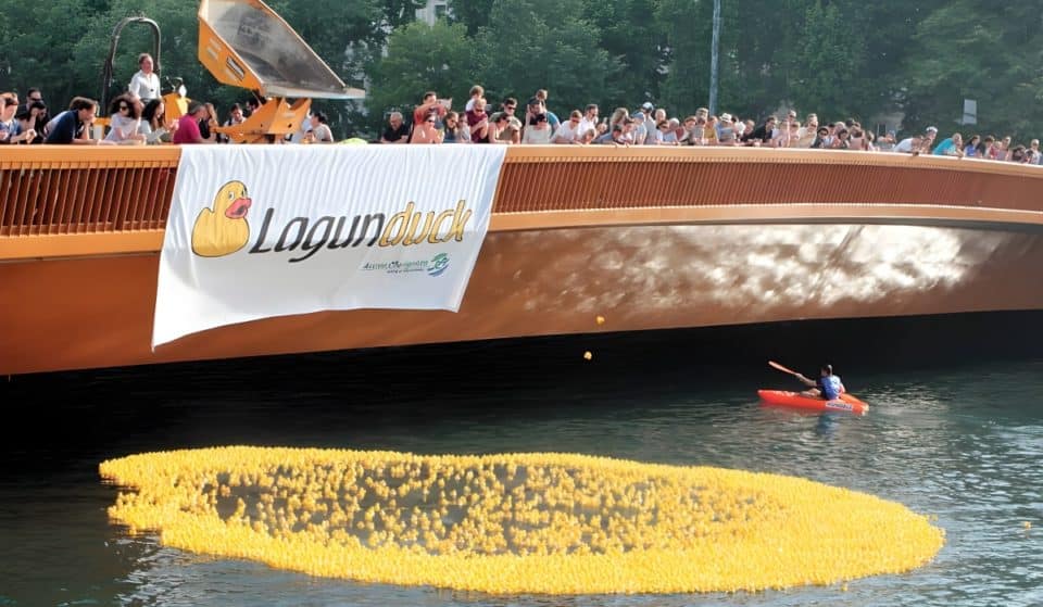 El río Urumea de Donostia se llenará de 10.000 patitos de goma este finde