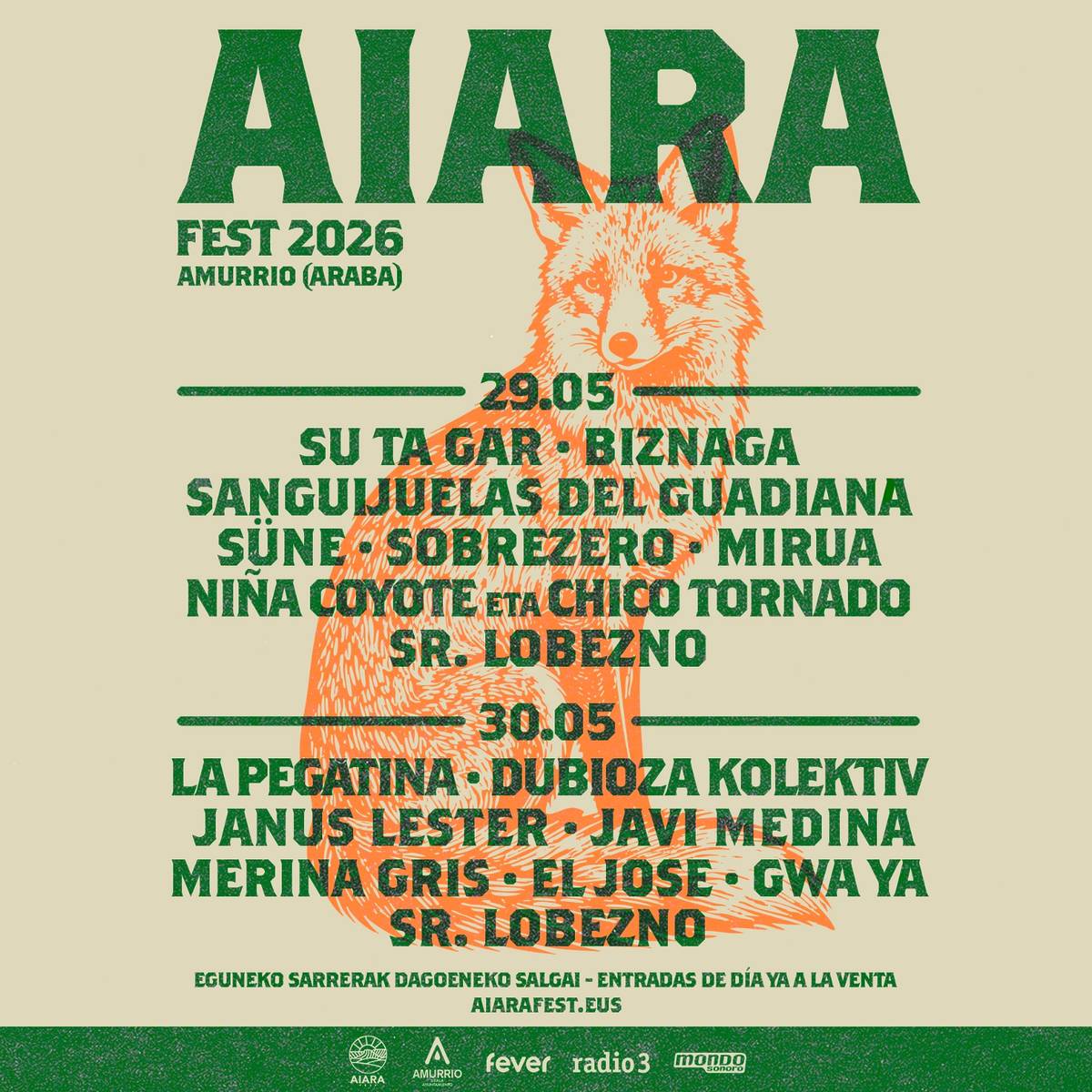 Aiara Fest (cartel por días)