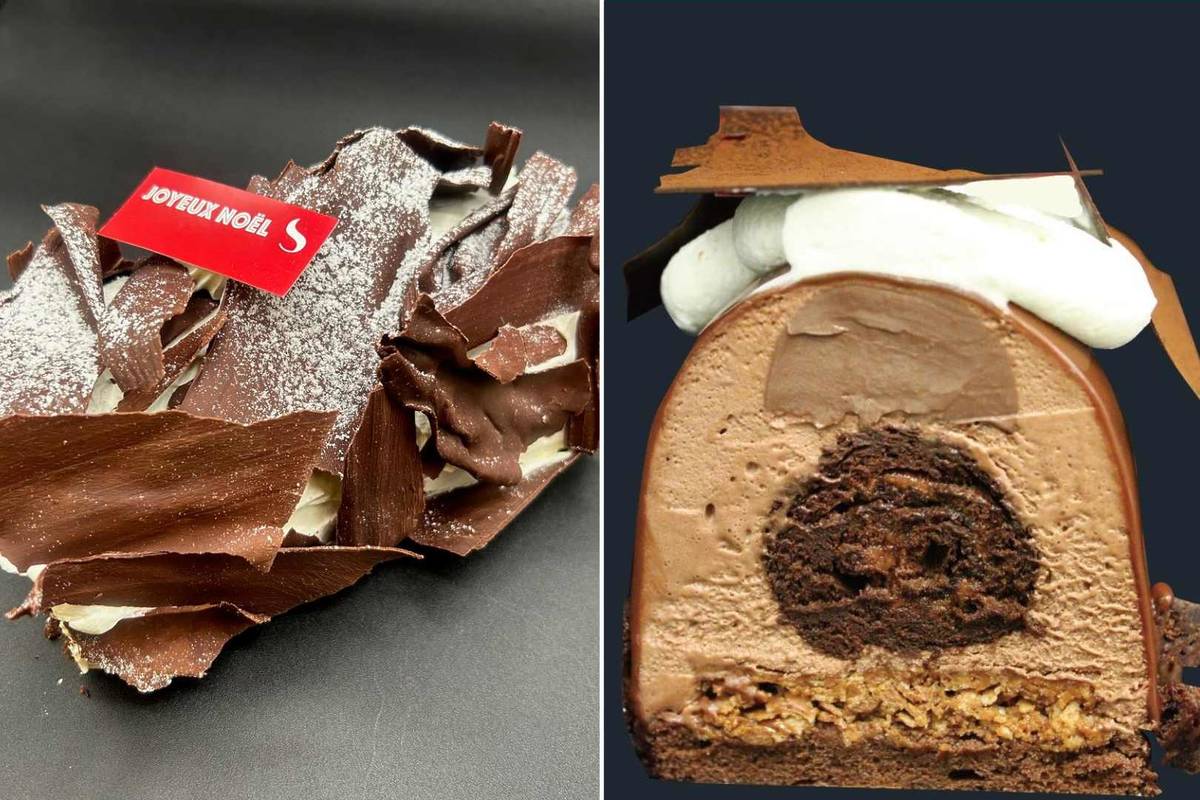 Bûches de Noël de la Pâtisserie S à Bordeaux