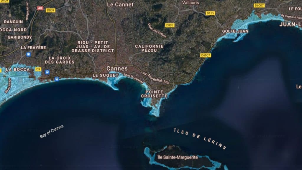 Voici à quoi ressembleront les villes côtières françaises avec la montée du niveau de la mer !