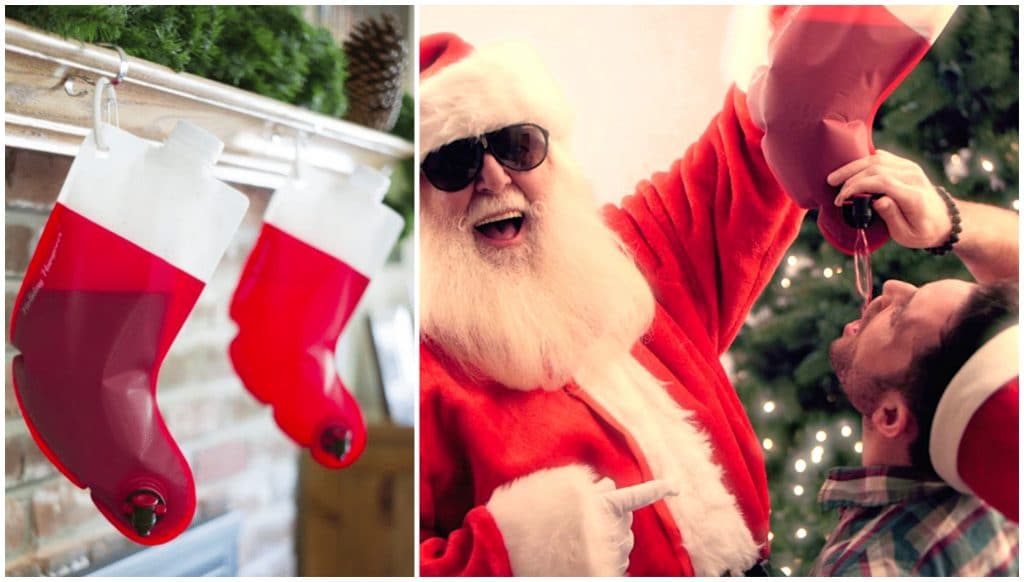Insolite : des chaussettes de Noël Cubi à suspendre sur la cheminée !