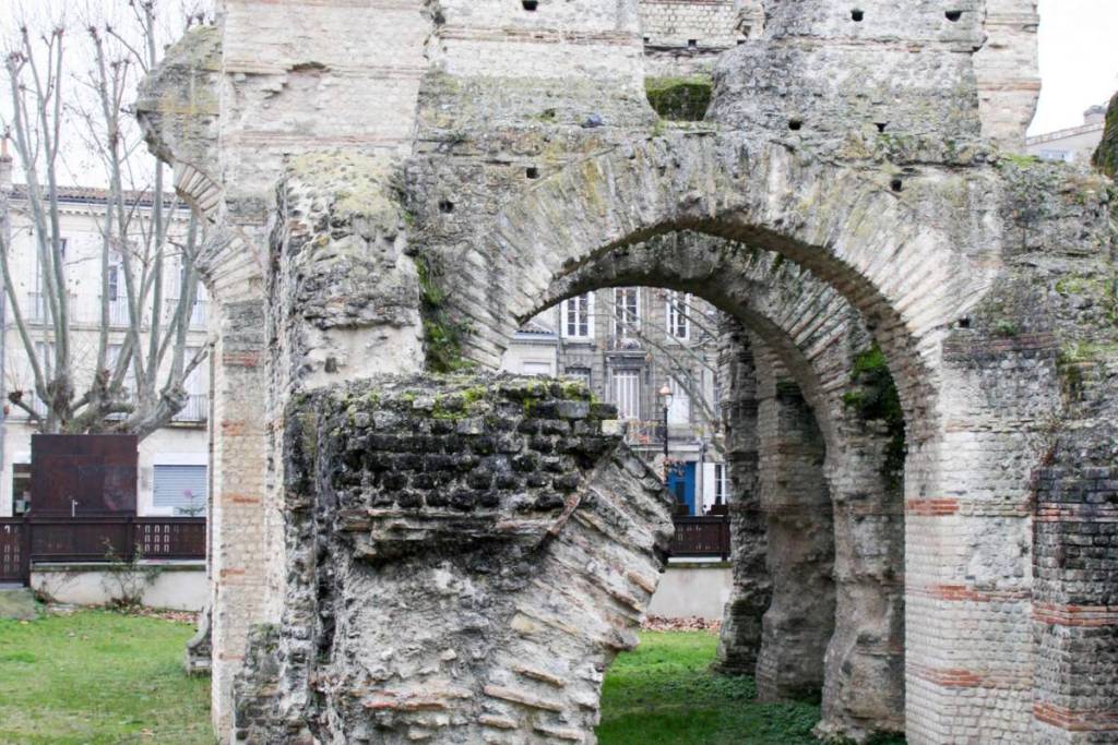 Remains of the Palais Gallien in Bordeaux