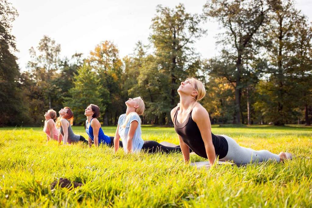 Workout in a park