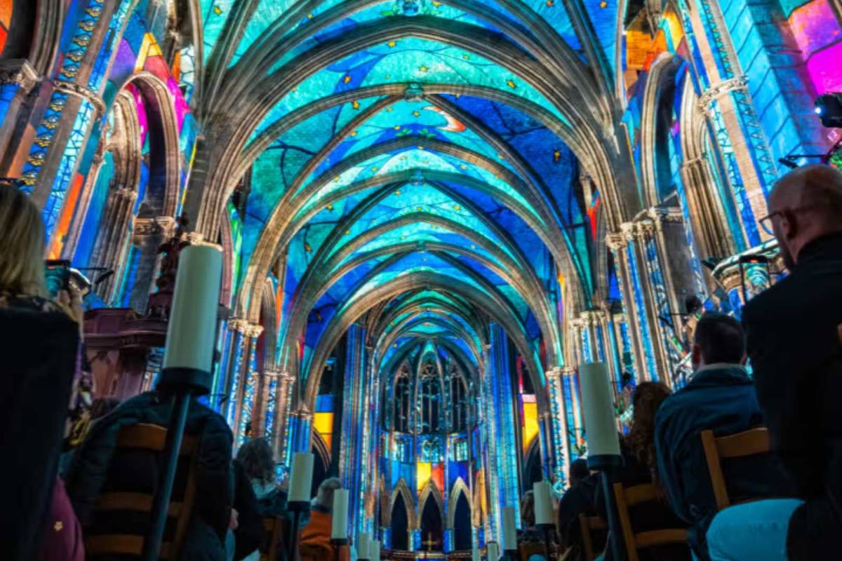 Spectacle Luminiscence à la Cathédrale Saint - André à Bordeaux