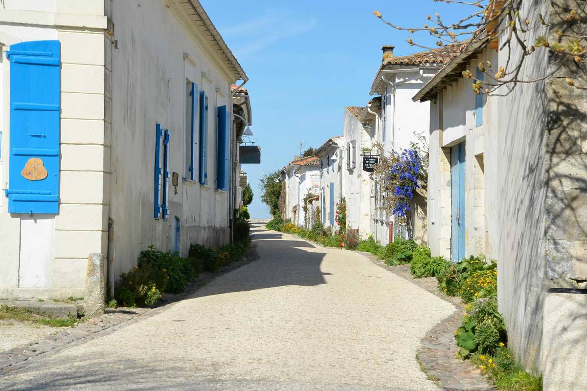 Ruelles pittoresques et maisons anciennes de Talmont-sur-Gironde