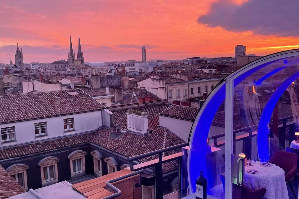 Raclette sur le rooftop de l'InterContinental Grand Hôtel à Bordeaux