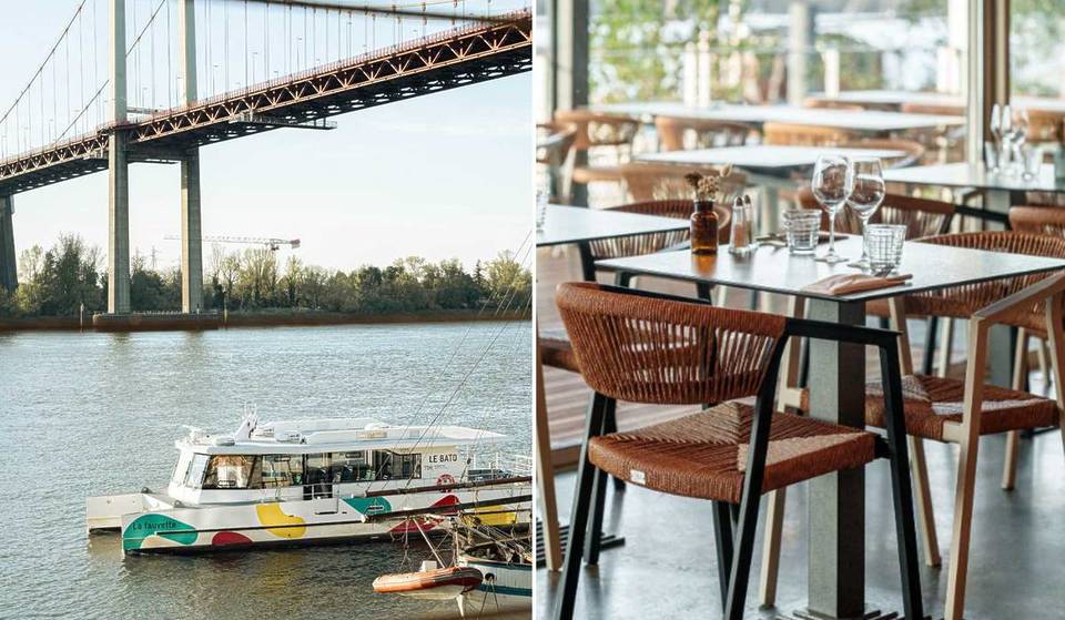 Ce nouveau restaurant et rooftop niché au bord de la Garonne est l&rsquo;adresse parfaite pour voir le coucher de soleil de Bordeaux et ses desserts sont irrésistibles