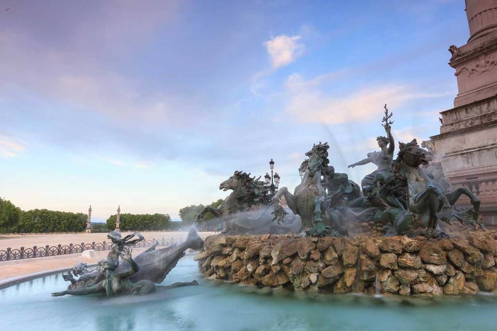 Monument to the Girondins at Place des Quinconces in Bordeaux