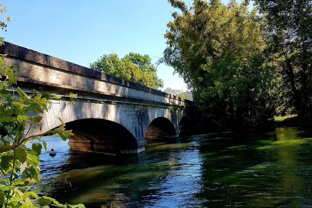 Source of the Touvre in Charente near Bordeaux