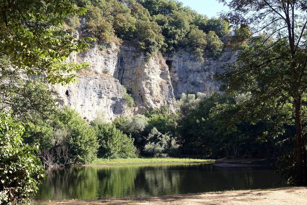 Plage de Gluges en Dordogne