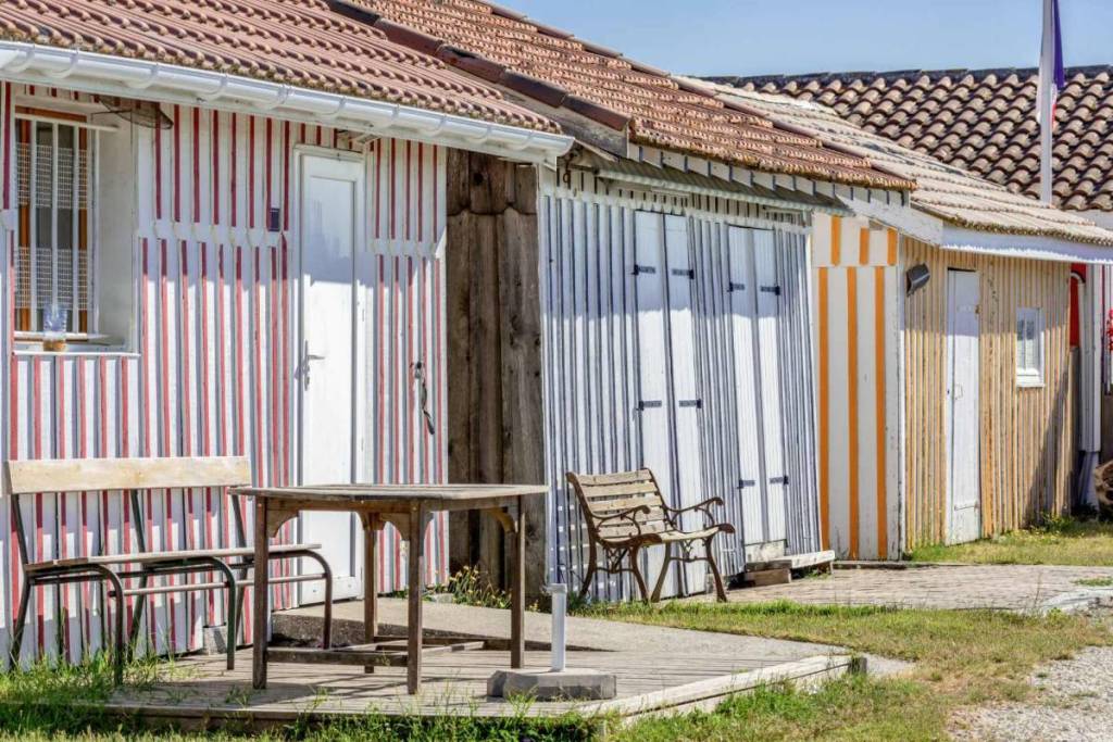 Fishermen’s huts in the village of Audenge
