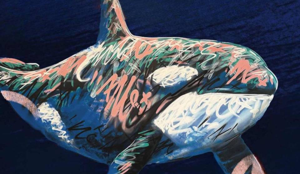 Wildlife takes over the Musée Mer Marine in Bordeaux for a street art exhibition featuring 60 previously unseen works by A-MO