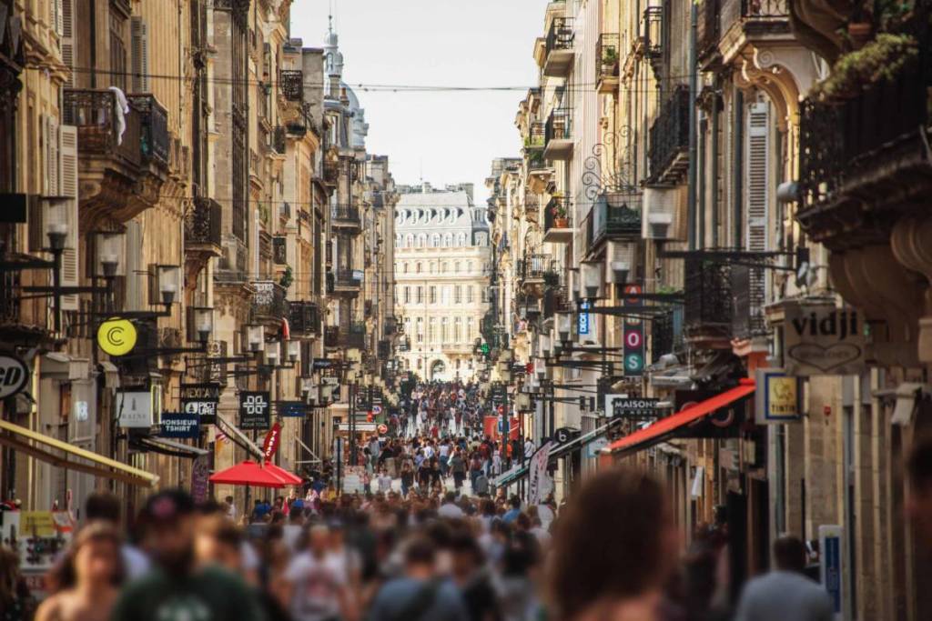 Rue Sainte-Catherine à Bordeaux
