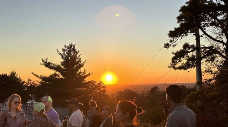 sunset at blue hills reservation milton