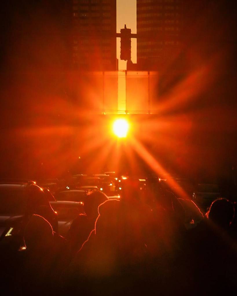 sunset henge in boston