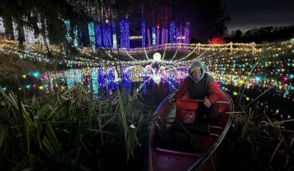 Over 200,000 Holiday Lights Will Bedazzle This Massachusetts Apple Orchard