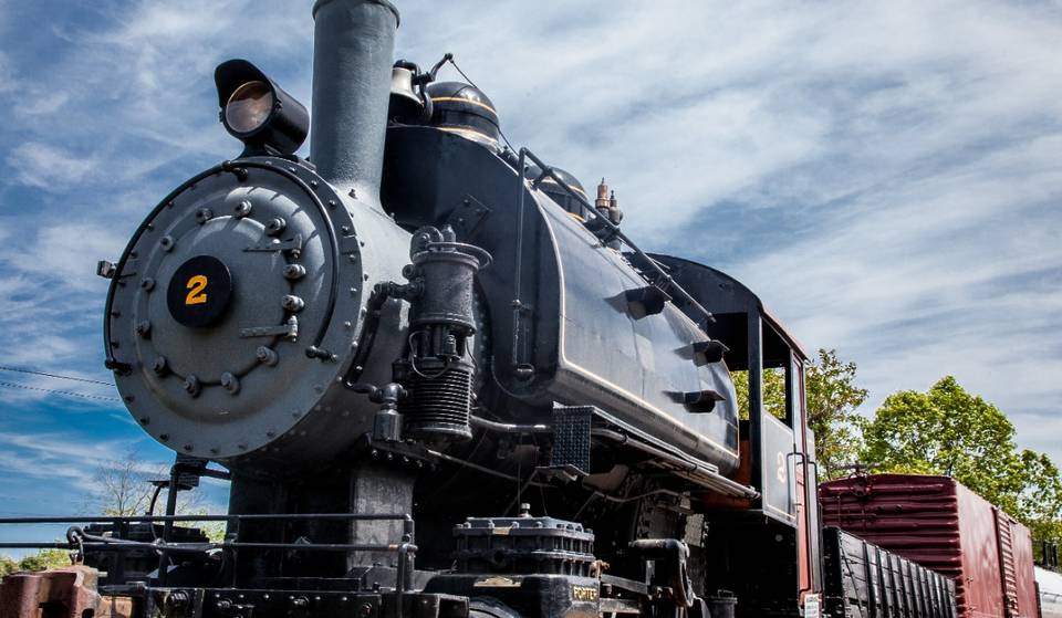 This Amphibian Steam Train & Riverboat Excursion Gives Passengers A Chance To Play Conductor