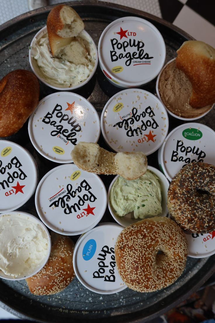 bagels and dips