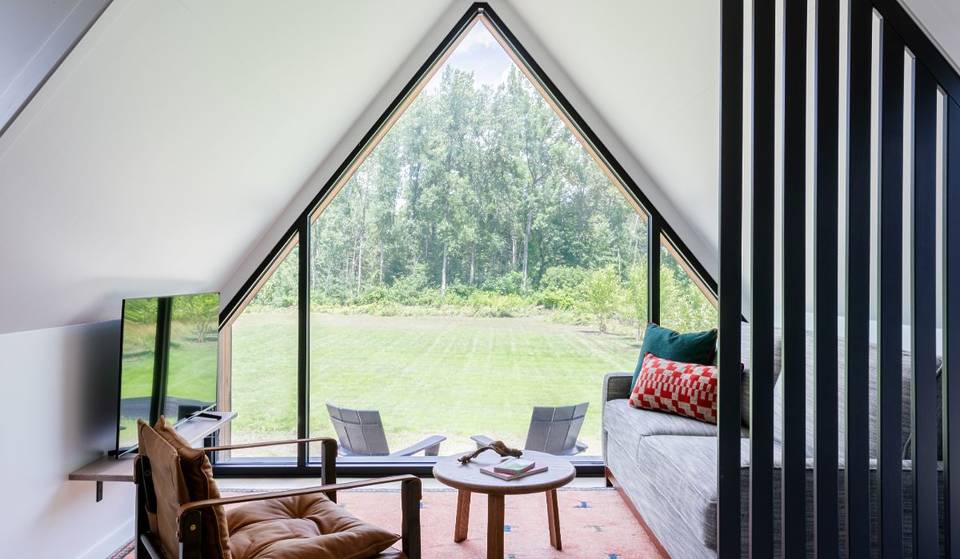 This New Idyllic A-Frame Cabin Village Just 3 Hours From Boston Is The Perfect Getaway