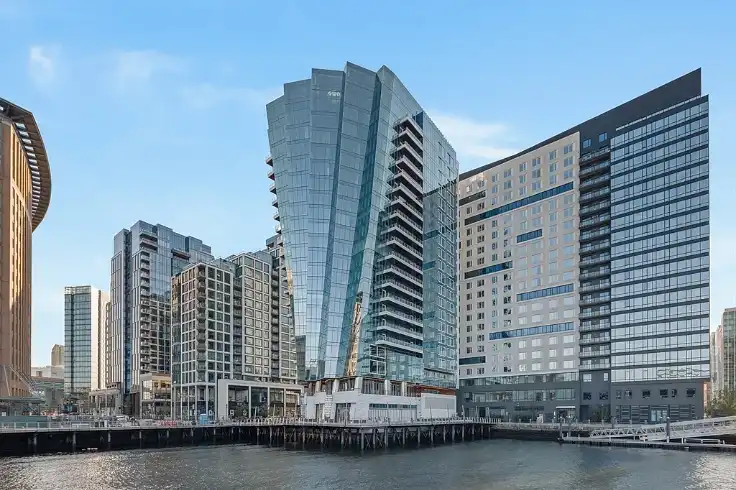 st regis glossy building on boston harbor