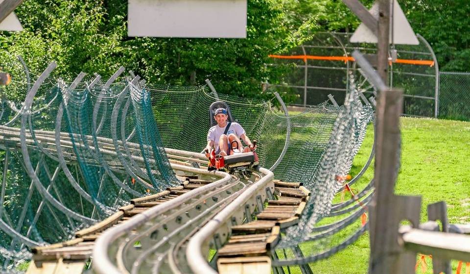 Zip Through 3,100 Scenic Feet Of Track At 25 Miles-Per-Hour On The Fastest Mountain Coaster In Vermont