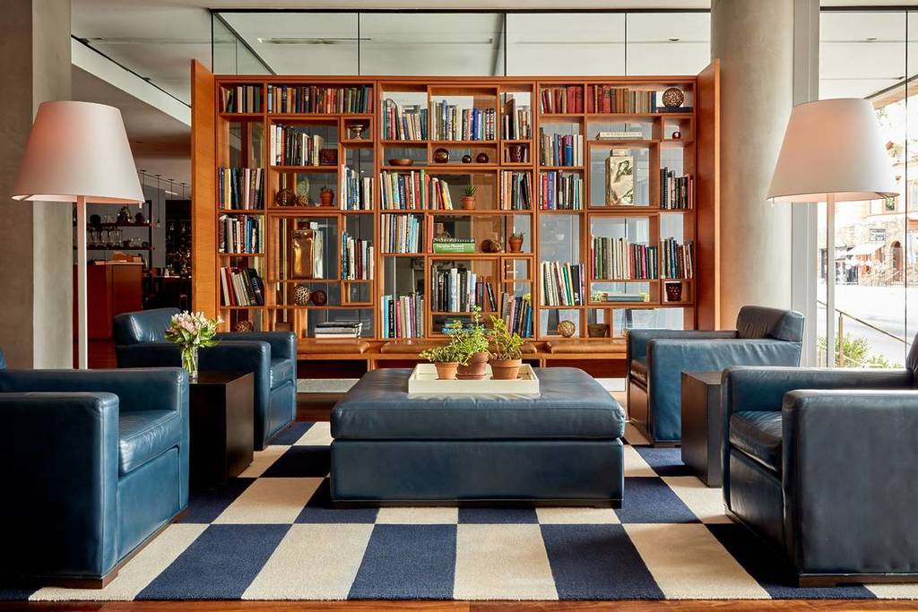 The Study at Yale Living Room with bookcase (1)