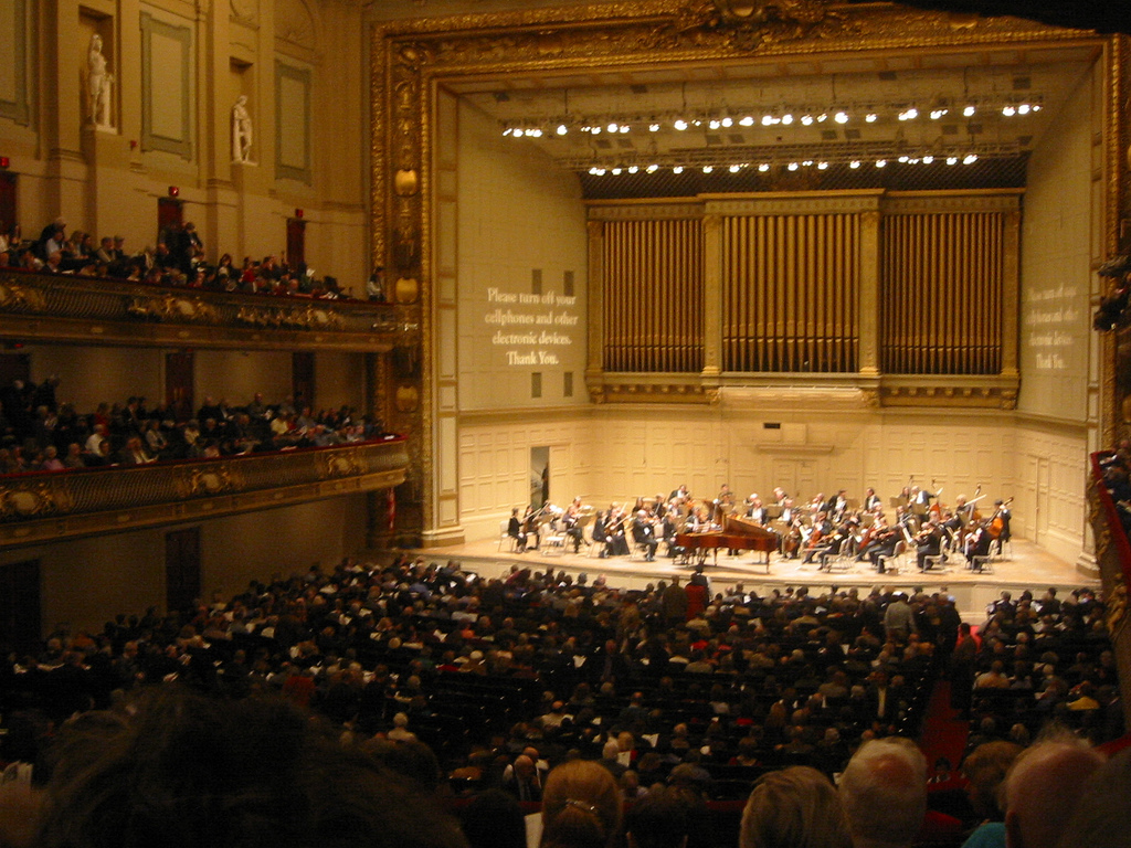 The Symphony Hall Boston interior