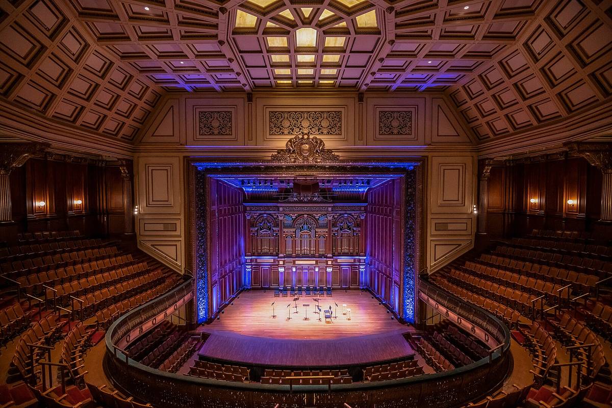 Jordan Hall in Boston Interior
