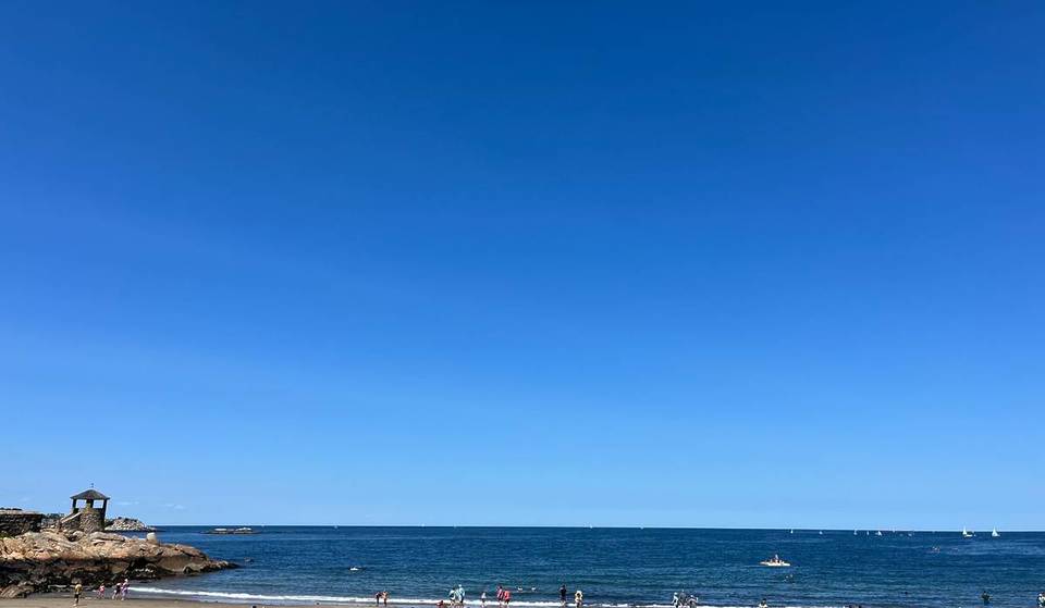 This Secluded Beach 45 Minutes From Boston Sits In A Charming Silver Screen Seaside—With A Swimming Float And Stone Gazebo